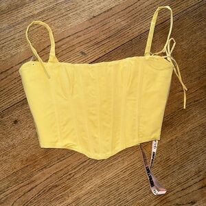 HOUSE OF CB Yellow Corset Top from Clarabelle dress
